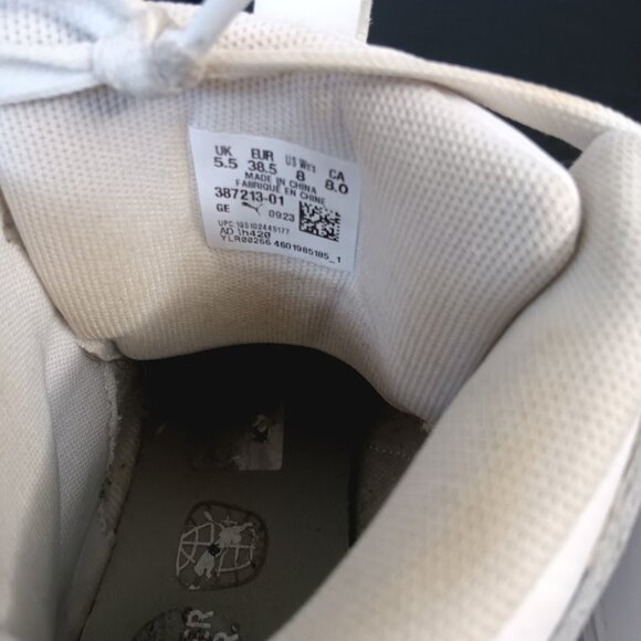 PUMA Karmen Rebelle Mid Platform Sneakers in white- Women's size 8 - Picture 12 of 14